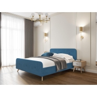 Кровать Сиерра 0,9 голубой - Изображение 1